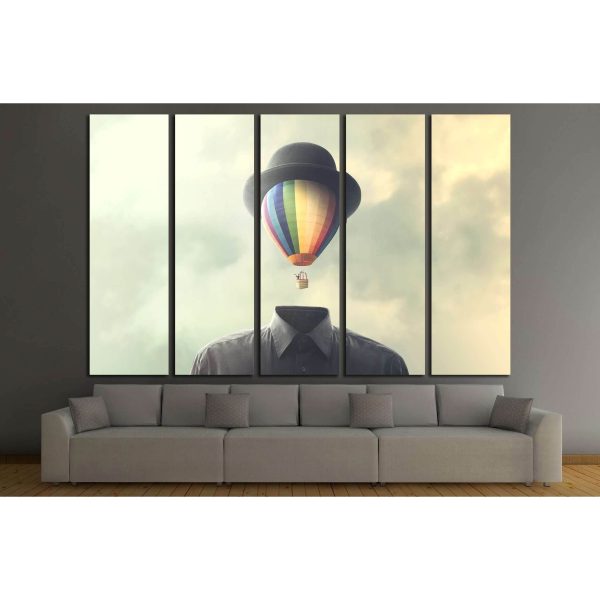 imagination fly abstract minimalist concept №2563 Ready to Hang Canvas Print Discount - Image 2