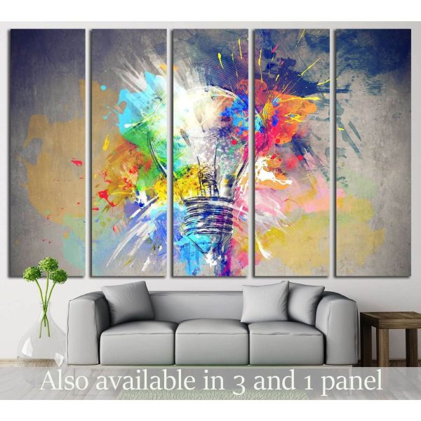 Colours of Life №732 Ready to Hang Canvas Print Cheap
