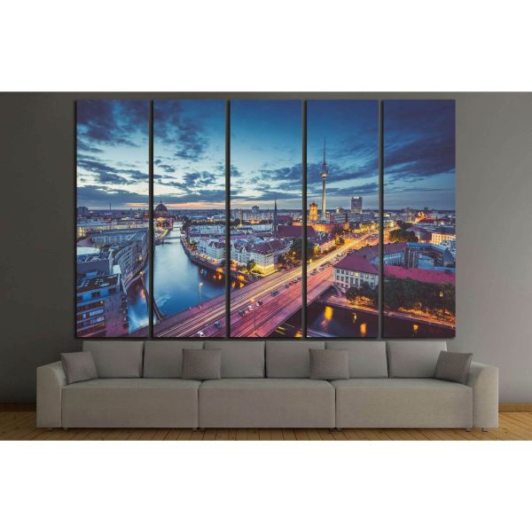 View of Berlin skyline, Germany №1186 Ready to Hang Canvas Print Online - Image 3