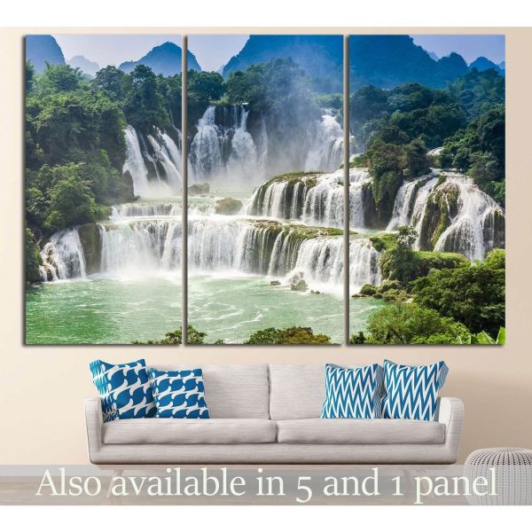 Detian Waterfall №607 Ready to Hang Canvas Print For Sale