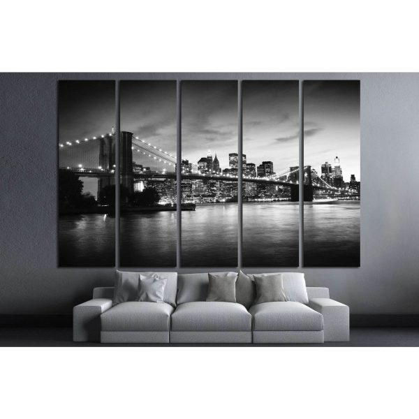 Brooklyn Bridge №775 Ready to Hang Canvas Print Cheap - Image 2
