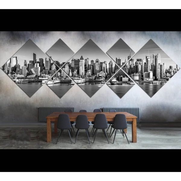 New York City Skyline №1089 Ready to Hang Canvas Print For Cheap