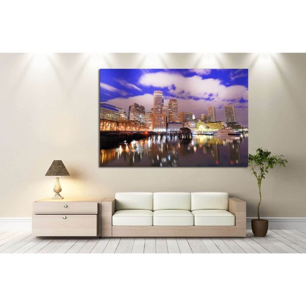Boston Skyscraper №128 Ready to Hang Canvas Print Online - Image 2
