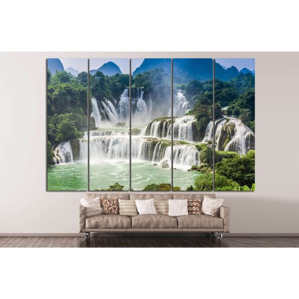 Detian Waterfall №607 Ready to Hang Canvas Print For Sale - Image 2