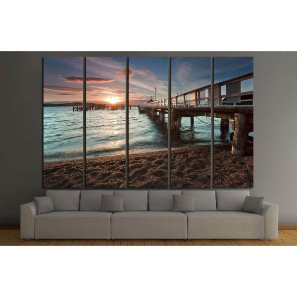Sunset at Russell, Bay of Islands, New Zealand №2225 Ready to Hang Canvas Print Online now - Image 3