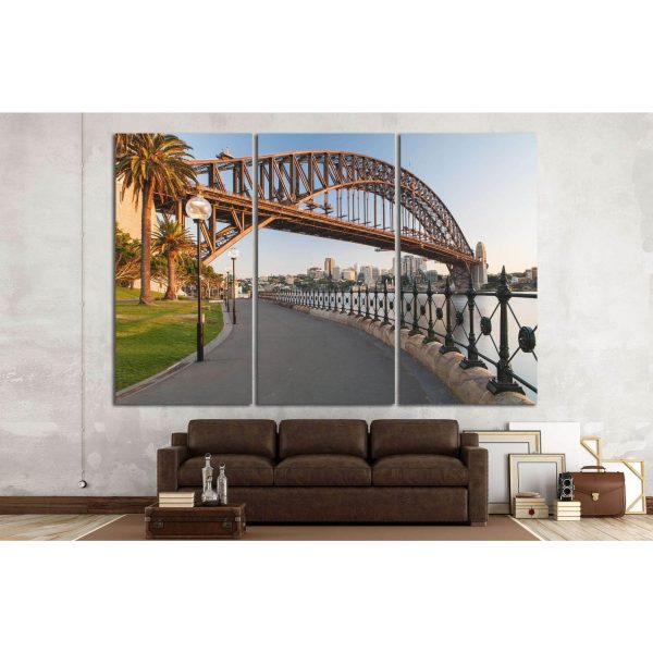 Sydney Harbour Bridge, Australia №1128 Ready to Hang Canvas Print For Sale - Image 2