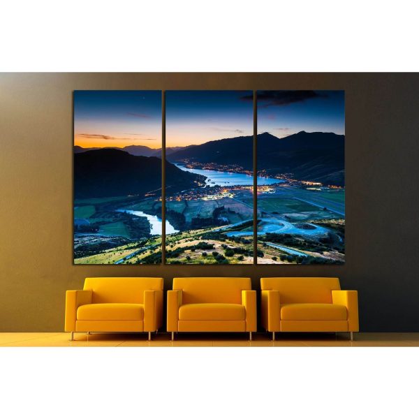 Aerial view of Queenstown, New Zealand №2504 Ready to Hang Canvas Print Online - Image 2