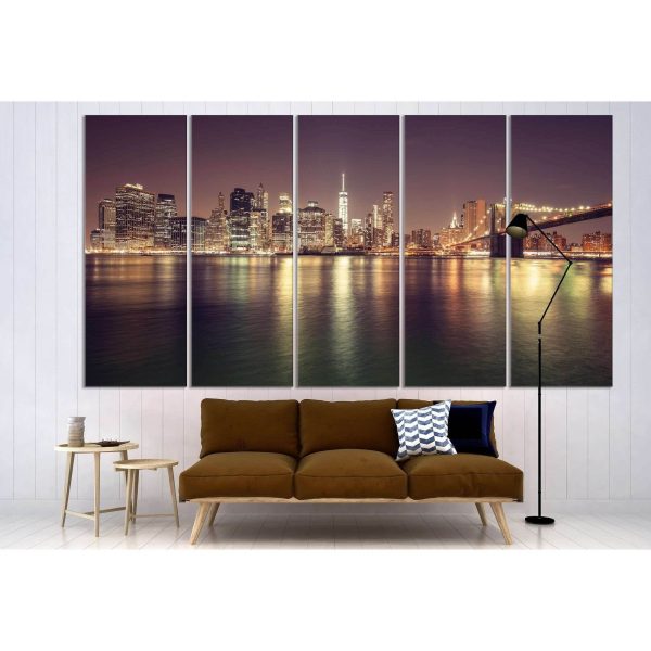 Manhattan Cityscape №3022 Ready to Hang Canvas Print For Sale - Image 2