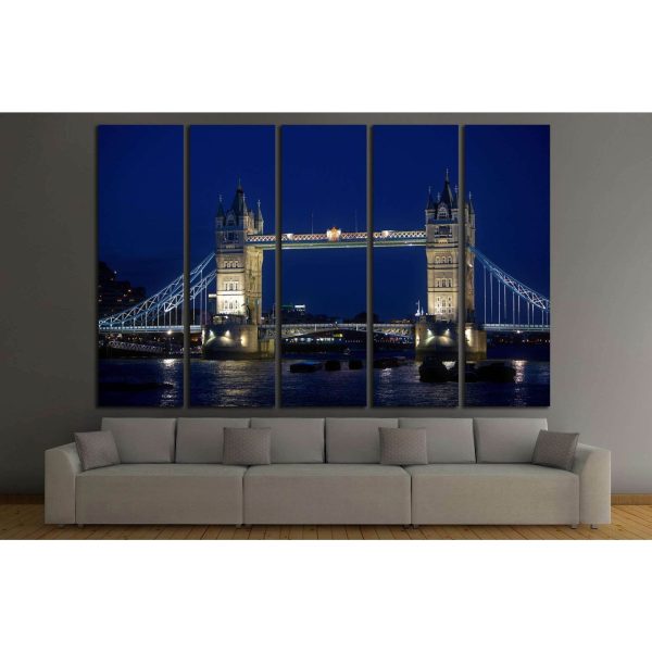 Tower bridge in London №781 Ready to Hang Canvas Print Online Sale - Image 3