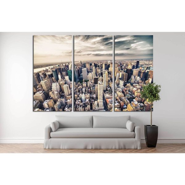 Manhattan skyline №786 Ready to Hang Canvas Print Sale - Image 2