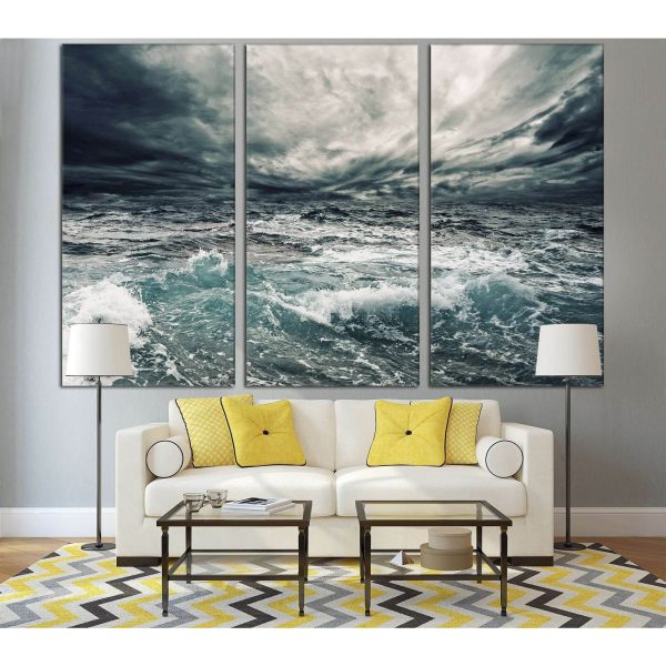 Seascape №756 Ready to Hang Canvas Print Cheap - Image 2