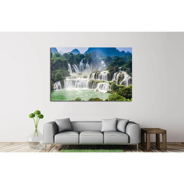 Detian Waterfall №607 Ready to Hang Canvas Print For Sale - Image 3