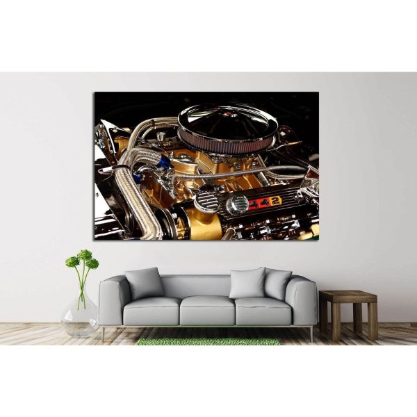 Race Car Engine №517 Ready to Hang Canvas Print Online - Image 2