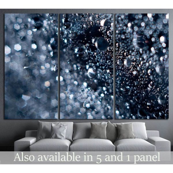 Abstract water with bubbles №1042 Ready to Hang Canvas Print Online Sale