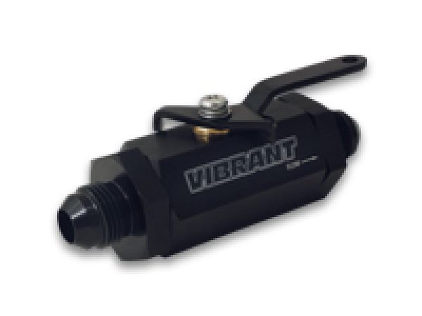 Vibrant -4AN to -4AN Male Shut Off Valve - Black For Cheap - Image 2